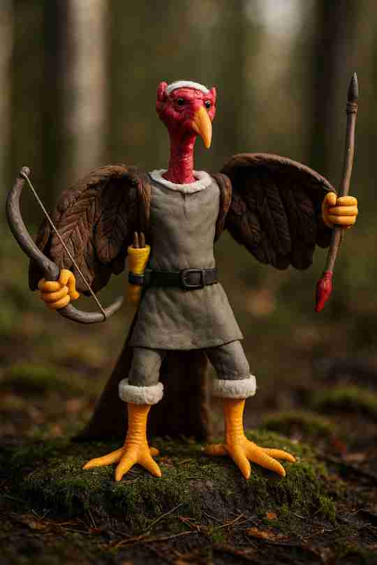 3D render of Bonestealer the Buzzardwere, featuring avian-humanoid hybrid details.
