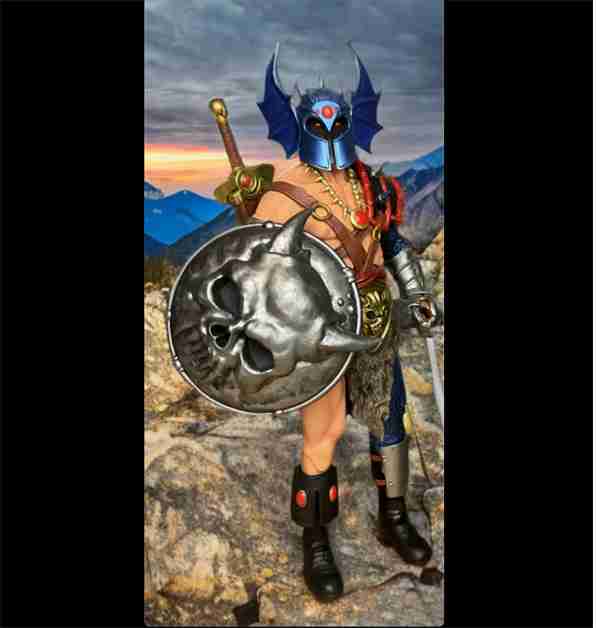 Warduke inmitten der Berge
