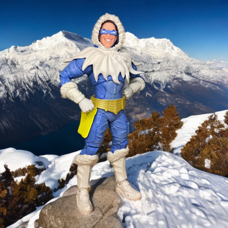 Captain Cold vor Ort.