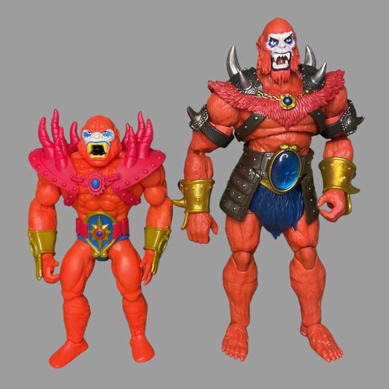 Análise detalhada do mais recente Beast Man New Eternia do Masterverse, destacando seus recursos aprimorados e a conexão com a figura MOTU Origins Lords of Power.