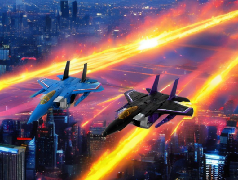 Modos de jato Thundercracker e Skywarp
