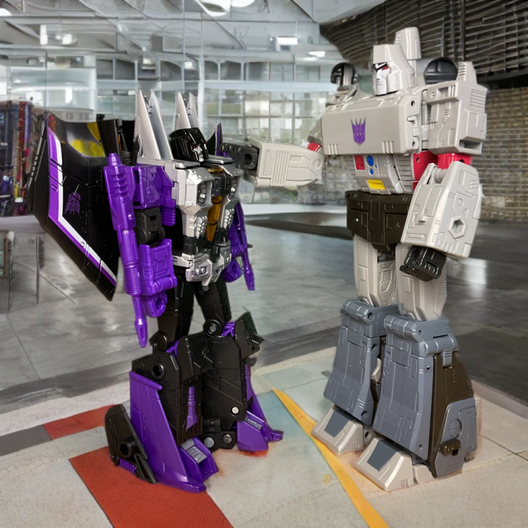 Megatron with loyalist Skywarp.