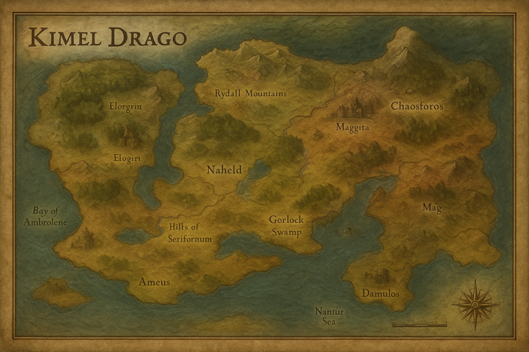 Map of Kimel Drago