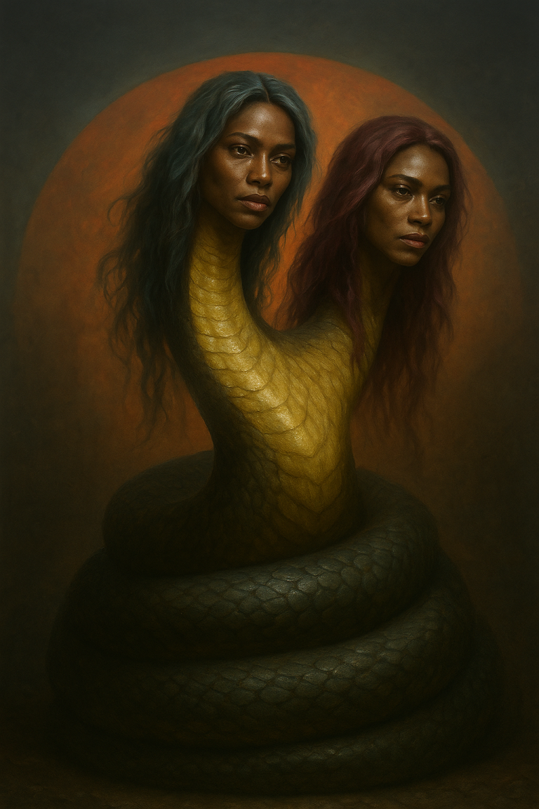 3D digital render of Naggana the Naga, featuring serpentine lower body details.