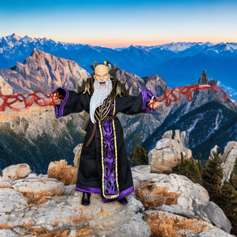 Mythic Legions Arrizak mit austauschbaren Köpfen und Händen.