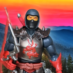 Imagem em destaque do Ninjor contra um belo fundo montanhoso durante o pôr do sol.