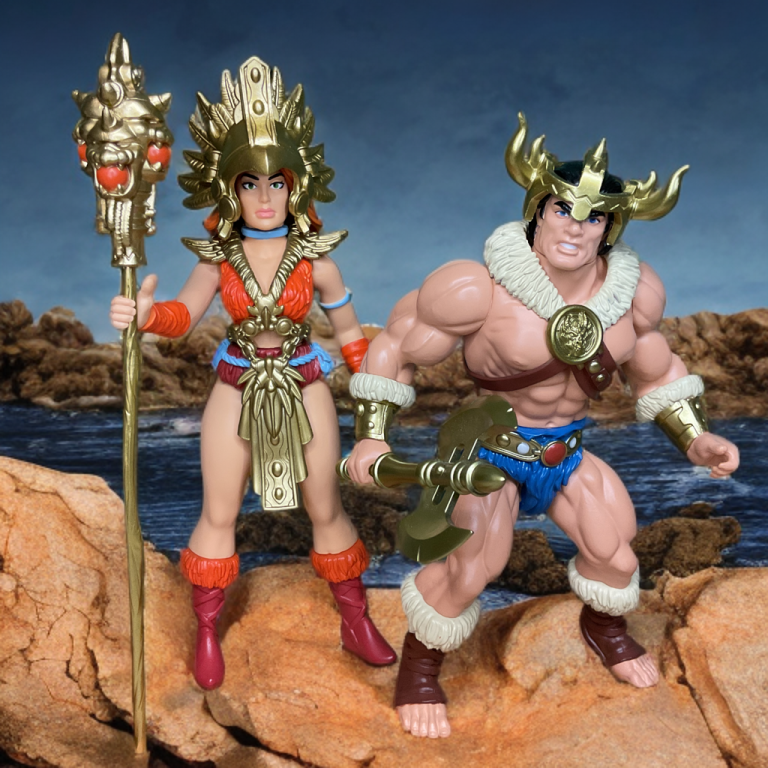 Image of Yondara and Barbaro united against a stormy coastal scene in Dragonore photos.