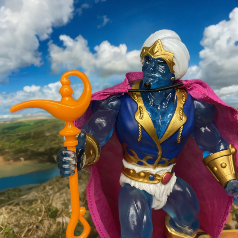 Portrait of Ka-Rem standing alone in a vibrant landscape from the Dragonore shoot.