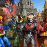 Image des personnages de la Horde maléfique, Mantenna, Leech, Hordak et Grizzlor, posant ensemble lors d'une séance photo de MOTU Classics.