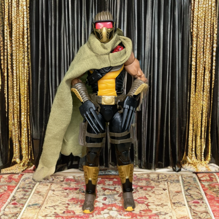 The Cobra Desert Scorpion figure, with 28 points of articulation, stands ready With iron claws.
