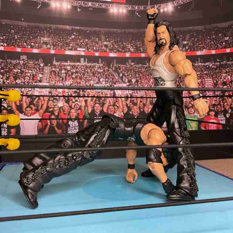 Big Daddy Cool Diesel action figure dominating the ring.