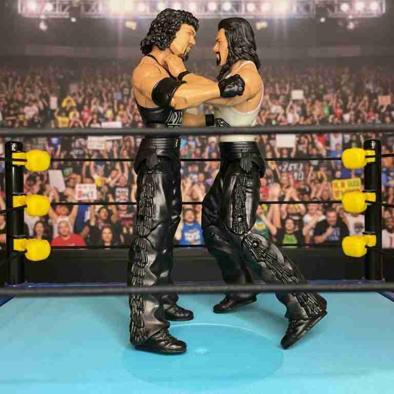 Nash and Jacobs’ Diesel action figures fighting for glory.