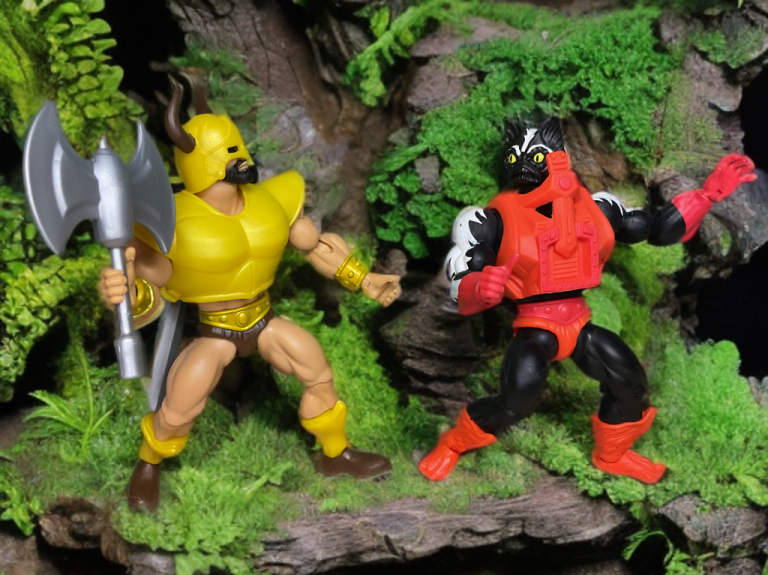 Kol-Dorr chasing off Stinkor in the woods.