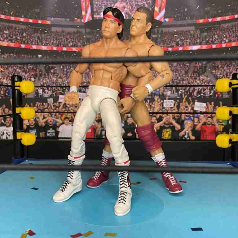 Lord Steven Regal im Kettenwrestling gegen Ricky Steamboat.