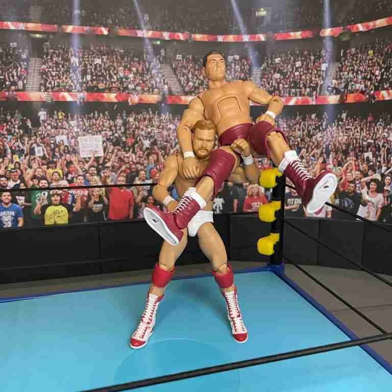 Ein verschwitztes Bild eines Unentschiedens aus dem Jahr 1993: Regal und Arn Anderson umkreisen sich vorsichtig.