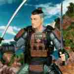A dynamic pose of G.I. Joe Classified #174 Budo, a samurai comes with 19 accessories like swords and helmets.