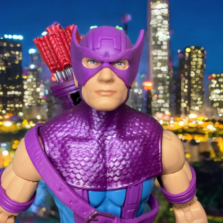 Close-up of Hawkeye in L.A.