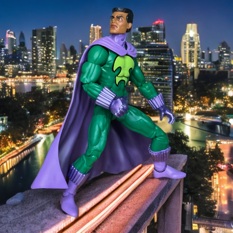 Prowler exclusivo de Walmart con soporte de diorama incluido que recrea la escena de la emboscada en el tejado de la 3ª temporada