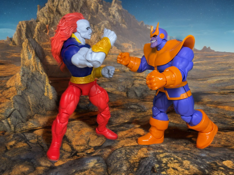 The Champion of the Universe in classic boxing stance, Power Gem shining on his belt.