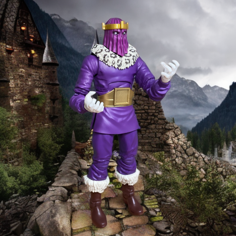 Hooded Baron Zemo against a Carpathian backdrop.