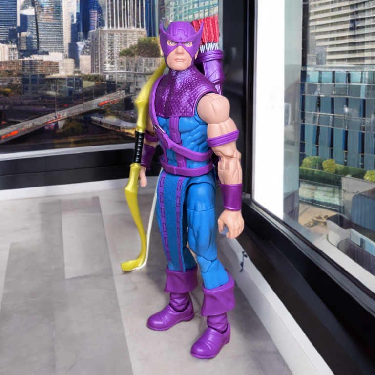 Hawkeyes at West Coast Avengers headquarters.