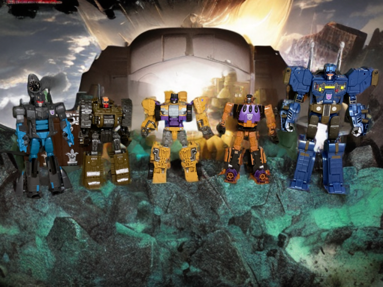 All five Combaticons standing ready for battle.
